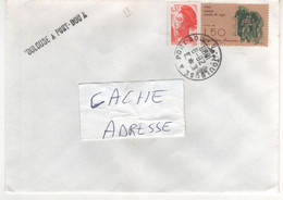 Cachet Ferroviaire Ambulant Du 28/09/1985 Et Griffe Linéaire " Toulouse à Port Bou A " Sur Enveloppe - Storia Postale