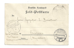 22 - 103 ★allemagne★  FELD POSTKARTE Deutsche Reichspost Deutsche MARINE-SCHIFFSPOST 1904 - Storia Postale