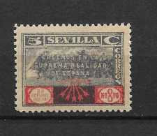 LOTE 2229  ///   ESPAÑA  GUERRA CIVIL     SELLO LOCAL GUERRA CIVIL SOBRETASA NACIONAL SEVILLA 1937 FALANGE ** MNH - Emisiones Nacionalistas