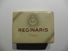 Boîte  Ancienne  à Tabac  : 100 Reginaris Turmac  Très Légères Et Aromatiques Macedonian Tabacco  Co - Schnupftabakdosen (leer)