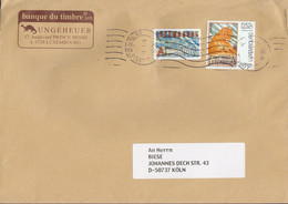 Luxembourg BANQUE DU TIMBRE (Dinosaur Cachet) LUXEMBOURG 2006 Cover Brief KÖLN Germany Europa CEPT & Neujahr New Year - Storia Postale