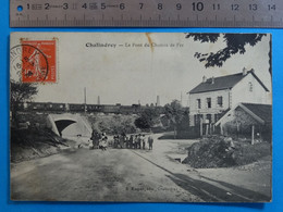 CPA De 1908 De CHALINDREY (Haute Marne) - Le Pont Du Chemin De Fer Grands économats Français N°148 B. Kasper édit. - Chalindrey