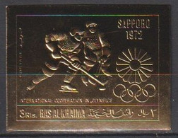 Ras Al Khaima  JO Sapporo 1972  Gold Imperf MNH - Hiver 1992: Albertville