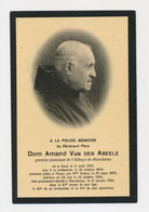 PATER DOM AMAND VAN DEN ABEELE - GAND 1847  MAREDSOUS 1934 - Overlijden