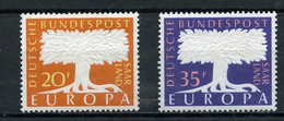 ALLEMAGNE-SARRE:  "Europa" N° 402/403. 1957 *** - 1956