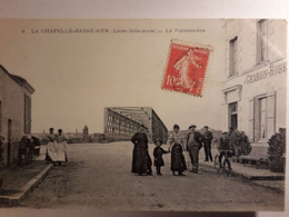 Carte Postal De La Chapelle-Basse-Mer, 44, Superbe Animation, La Pinsonnière, Hôtel Charron - La Chapelle Basse-Mer