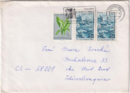 Envelope Sent From Luxembourg Czech Republic - Storia Postale