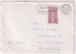 Envelope Sent From Luxembourg To Czech Republic - Caritas - Lettres & Documents