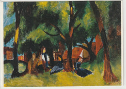 August Macke, Mädchen Unter Durchsonnten Bäumen - Peintures & Tableaux