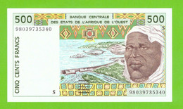 GUINEA BISSAU W.A.S. 500 PESOS 1998  P-910Sc  UNC - Guinee-Bissau