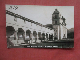 RPPC.   Mission.  Santa Barbara  California  >  > Ref 5409 - Santa Barbara