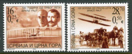 YUGOSLAVIA (Serbia & Montenegro) 2003 Centenary Of Powered Flight MNH / **  Michel 3169-70 - Nuevos