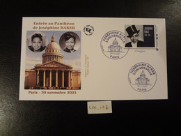 FRANCE 2021 INTERNATIONAL "  JOSÉPHINE BAKER L'UNIVERSELLE 1906 - 1975 " OBLI. PREMIER JOUR 27.11.2021 ENVELOPPE F.D.C . - 2020-…