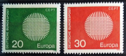 EUROPA 1970 - ALLEMAGNE                    N° 483/484                        NEUF** - 1970