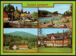 F5527 - TOP Jonsdorf Jugendherberge Hilde Coppi FDGB Vertragshaus Immergrün - Verlag Bild Und Heimat Reichenbach - Jonsdorf