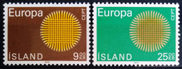 EUROPA 1970 - ISLANDE                    N° 395/396                       NEUF* - 1970