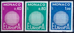 EUROPA 1970 - MONACO                    N° 819/821                       NEUF** - 1970