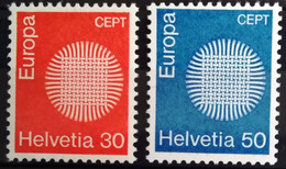 EUROPA 1970 - SUISSE                    N° 855/856                      NEUF** - 1970