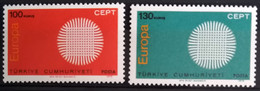 EUROPA 1970 - TURQUIE                    N° 1952/1953                      NEUF** - 1970
