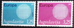 EUROPA 1970 - YOUGOSLAVIE                   N° 1269/1270                      NEUF* - 1970