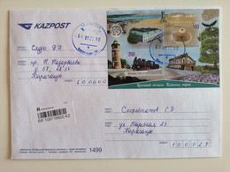 2019...KAZAKHSTAN..COVER WITH STAMP..  PAST MAIL ..REGISTERED - Kazakhstan