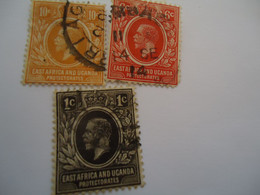 EAST  AFRICA  AND UGANDA  USED  STAMPS  KINGS - Protectorats D'Afrique Orientale Et D'Ouganda