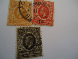 EAST  AFRICA  AND UGANDA  USED  STAMPS  KINGS - Protettorati De Africa Orientale E Uganda