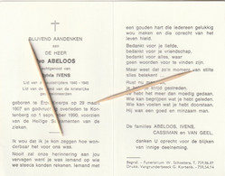 Erps-Kwerps, Kortenberg, Ibvo Abeloos, Ivens, Oudstrijder : 1940-45 - Devotion Images