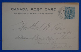 O3 CANADA BELLE CARTE 1906 VOYAGEE RICHMOND A QUEBEC + AFFRANCHISSEMENT PLAISANT - Covers & Documents