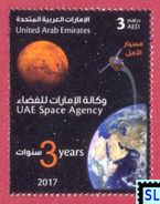 UAE, United Arab Emirates Stamps 2017, Space Agency, The Hope Probe, Satellite, MNH - United Arab Emirates (General)
