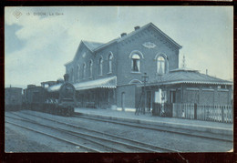 Cpa Dison  Gare Locomotive   1913 - Dison