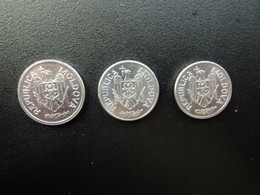 MOLDAVIE : SÉRIE 5 BANI , 10 BANI , 25 BANI  2003   KM 2 , KM 7 , KM 3 NON CIRCULÉE * - Lots & Kiloware - Coins