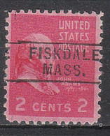 USA Precancel Vorausentwertungen Preo Locals Massachusetts, Fiskdale 745 - Preobliterati