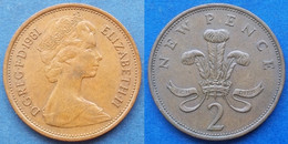 UK - 2 New Pence 1981 KM# 916 Elizabeth II Decimal Coinage - Edelweiss Coins - Autres & Non Classés