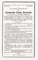 ;;  Eerwaarde Zuster E.VERBANCK °ADINKERKE - DE PANNE 1907  +VEURNE 1958 - Imágenes Religiosas