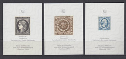 3 Verschiedene Vignetten Salon Der Philatelie XIX. Weltpostkongreß Hamburg 1984  - Lettere