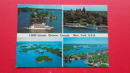 New York U.S.A.Alexandria Bay.Zavikon Island.Shortest International Bridge In The World.Boldt Castle.Sent To Maribor - Thousand Islands