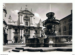 LORETO:   PIAZZA  DEL  SANTUARIO  -  FONTANA  -  PIEGA  TECNICA  TRASVERSALE  -  FOTO  -  FG - Ancona