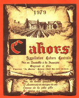 étiquette De Vin Cahors 1979 Gapraud Et Fils à Soturac - 75 Cl - Cahors