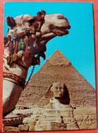 CP, Afrique, Egypte, GIZA The Sphinx And The Pyramid Of Khafre - Gizeh