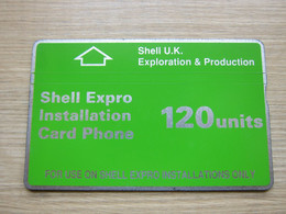 L&Gyr Phonecard, 204B,Shell Expro Installation Card Phone,120unites - Piattaforme Petrolifere