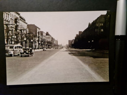 PKWs Auf Dem Kaiserdamm In Berlin, 1930er Jahre, Foto-Abzug, S/w 10 X 15 Cm - Lieux