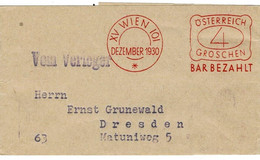 1930,  Dt. Österr. Alpenverein, Frei-Stp. 4 Gr., # A6523 - Postwaardestukken