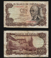 Espagne 100 Pesetas; Usagé; - 100 Pesetas