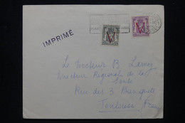 BELGIQUE - Enveloppe De Bruxelles Pour La France En 1954 Avec Affranchissement Surchargés V - L 113624 - Brieven En Documenten