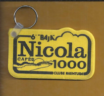 Keyrings For 6th Baja Of Clube Aventura In Portalegre. Nicola Cafes. Porta Chaves 6ª Baja Clube Aventura. Coffee. Car - Café & Thé