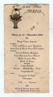 VP19.000 - Menu - 1949 - Mariage De Mr Antoine JALLET Avec Melle Paulette FOREST - Menükarten