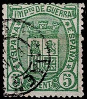 Spanien Spain Espagne - Kriegssteuermarke (EDIFIL 154) 1875 - Gest Used Obl - Gebruikt