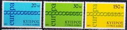 EUROPA 1971 - CHYPRE                    N° 351/353                       NEUF** - 1971