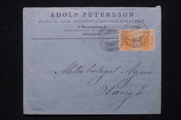FINLANDE - Enveloppe Commerciale De Helsinki En 1897, Affranchissement En Paire - L 113637 - Cartas & Documentos